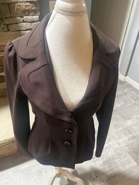 Apt. 9 Women's Dark Brown Tailored Blazer